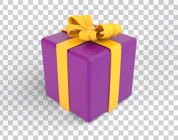 Gratis PSD cartoon eid geschenkdoos