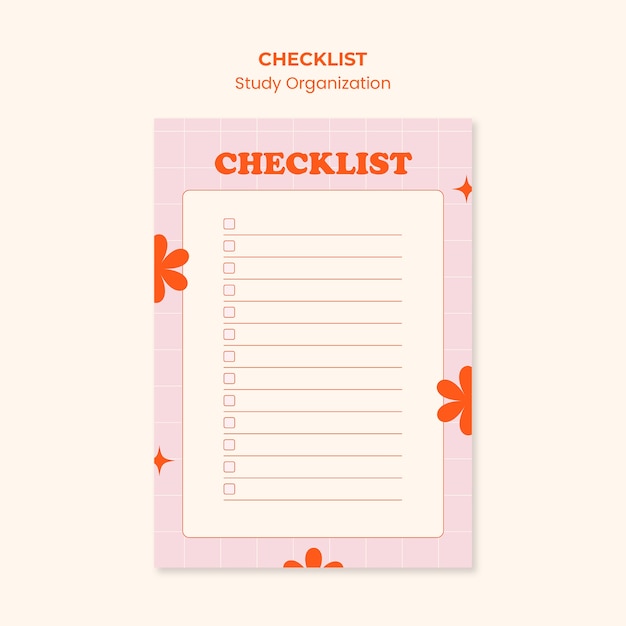 Gratis PSD checklist voor studieorganisatie