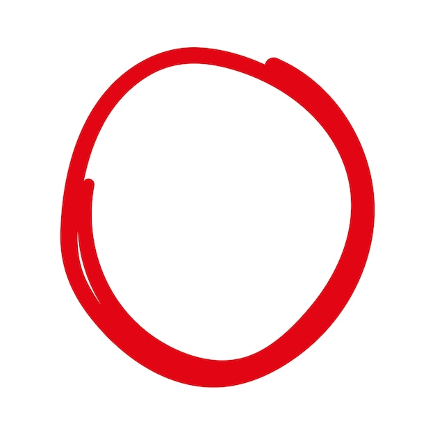 PSD gratuito circulo rojo