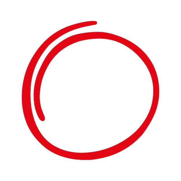 PSD gratuito circulo rojo
