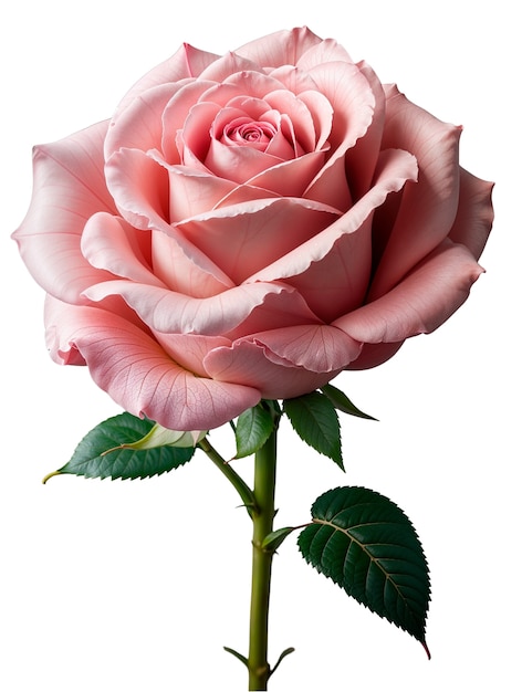 Gratis PSD close-up op rose geïsoleerd