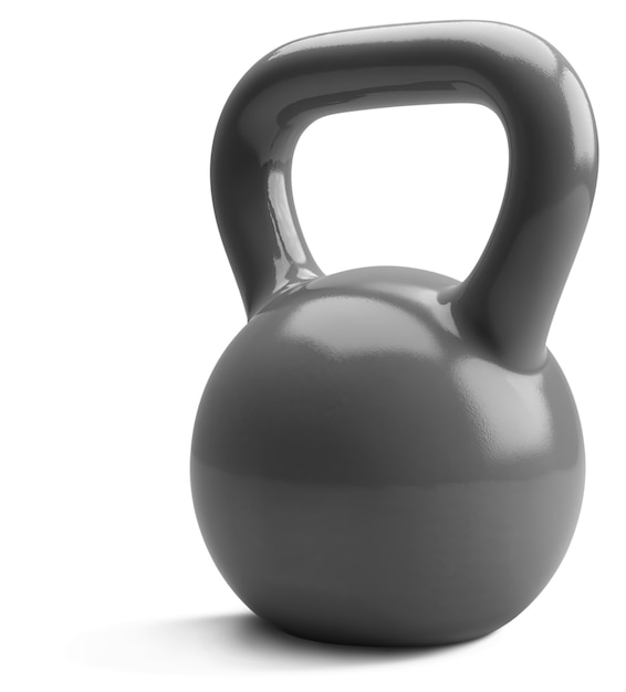 PSD Gratis close up pada kettlebell abu-abu