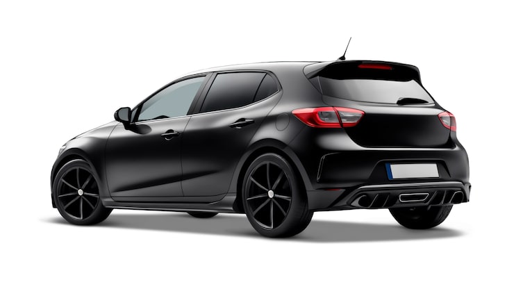 PSD gratuito coche aislado negro