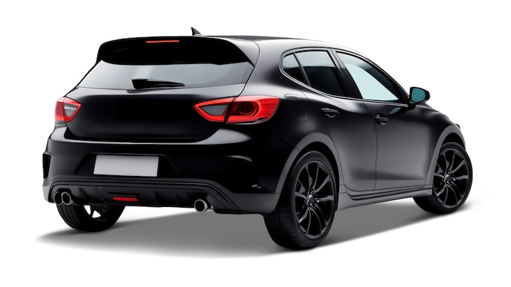 PSD gratuito coche aislado negro