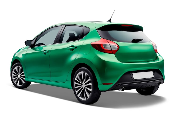 PSD gratuito coche aislado verde
