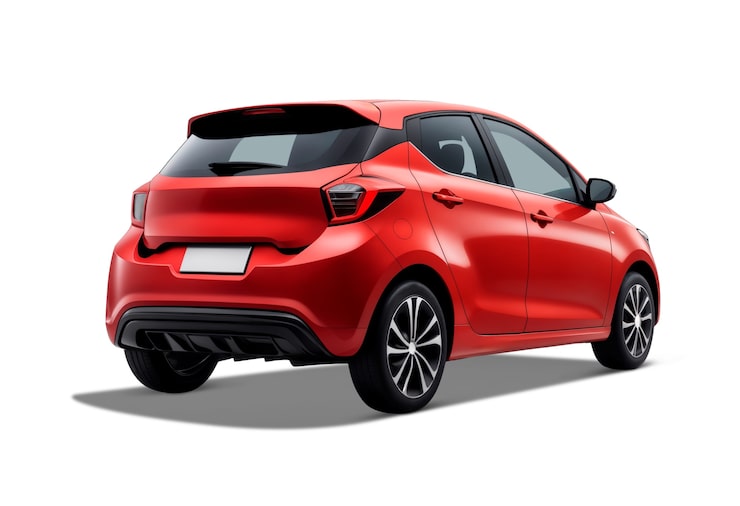 PSD gratuito coche rojo aislado
