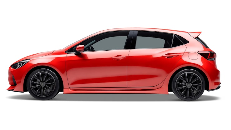 PSD gratuito coche rojo aislado
