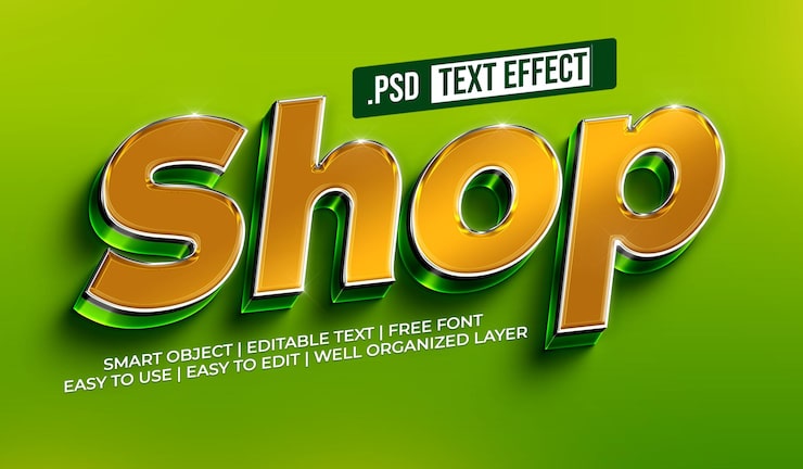 PSD gratuito comprar efecto de estilo de texto