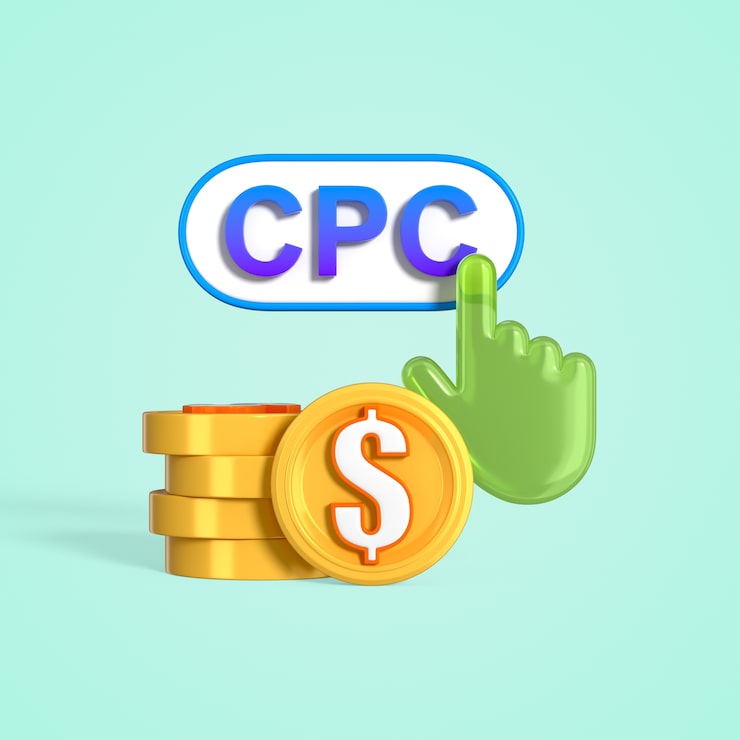 PSD gratuito concepto de publicidad cpc