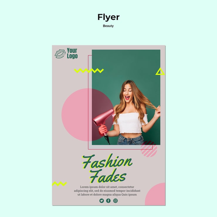 PSD gratuito concepto de volante de concepto de moda se desvanece
