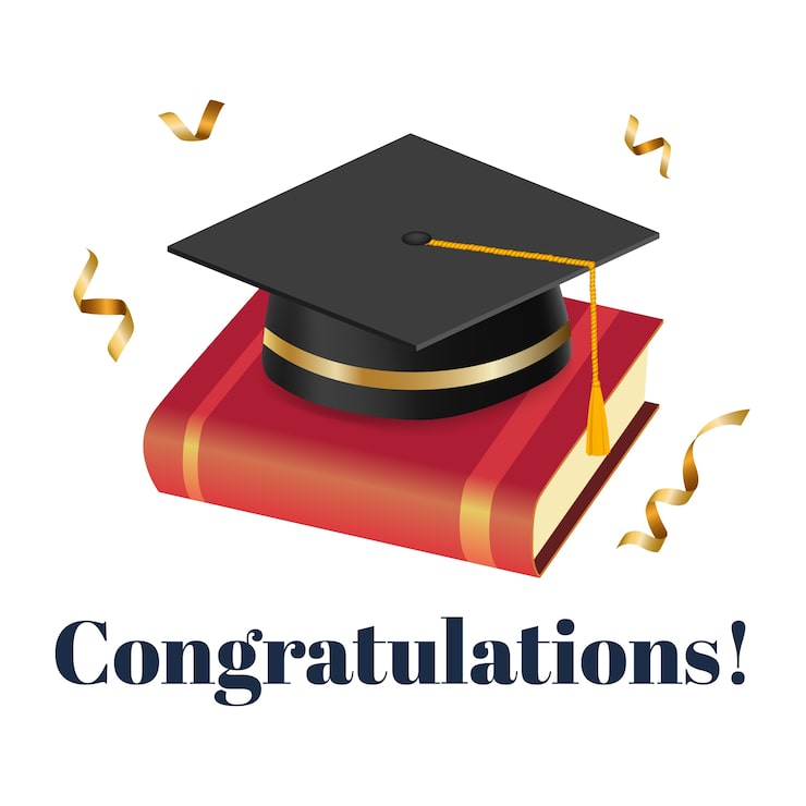 PSD gratuito congratulazioni ai laureati illustrazione
