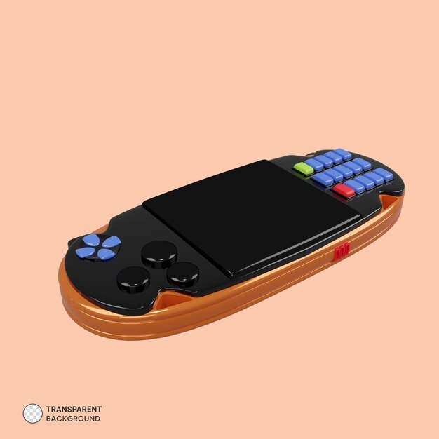 PSD gratuito console di gioco mobile icona isolato rendering 3d illustrazione