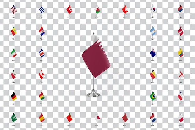 PSD gratuito coppa del mondo di county flags