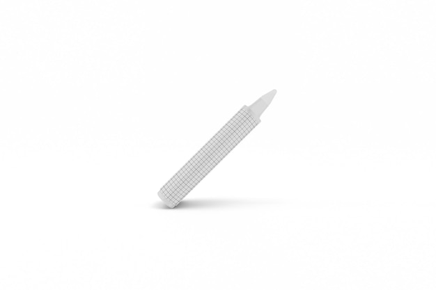 PSD gratuito crayon blanco aislado, render 3d