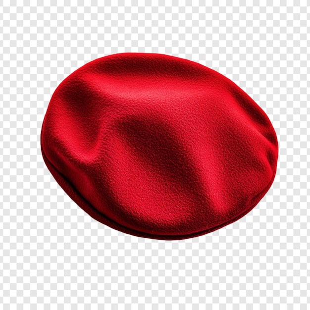 Gratis PSD de levendige rode baret in close-up