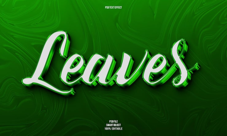PSD gratuito deja efecto de texto editable 3d