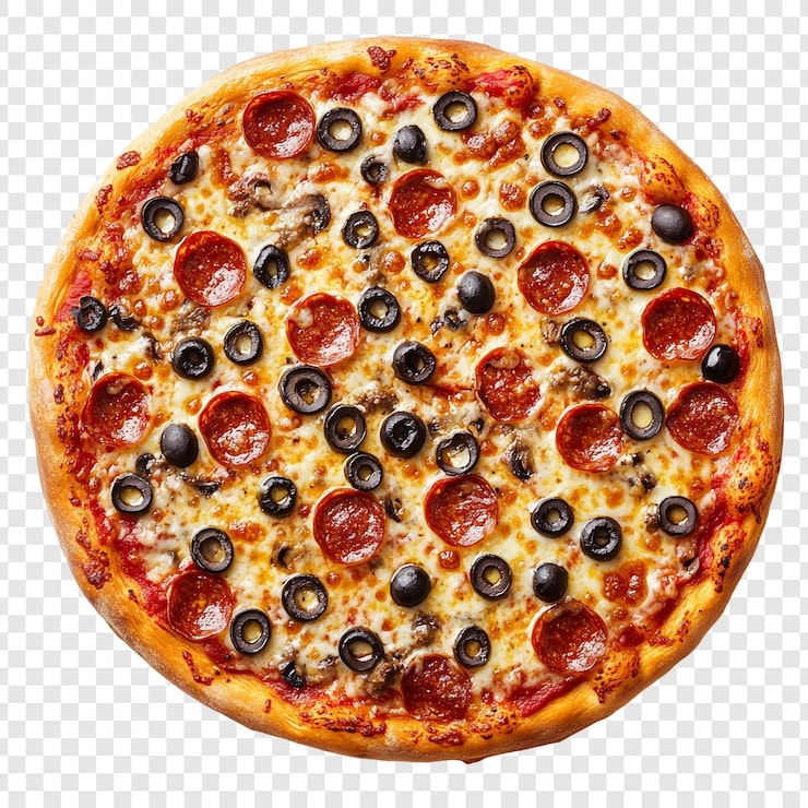 PSD gratuito deliziosa pizza al peperoncino e alle olive