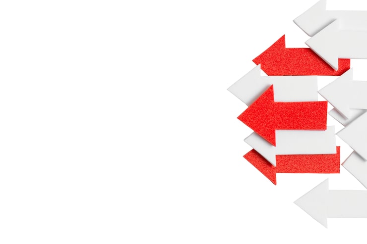 PSD gratuito dirección de señalización de la flecha aislada