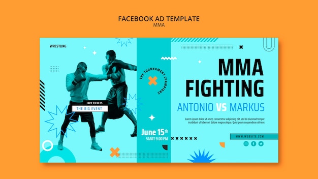 PSD gratuito disegno del modello mma