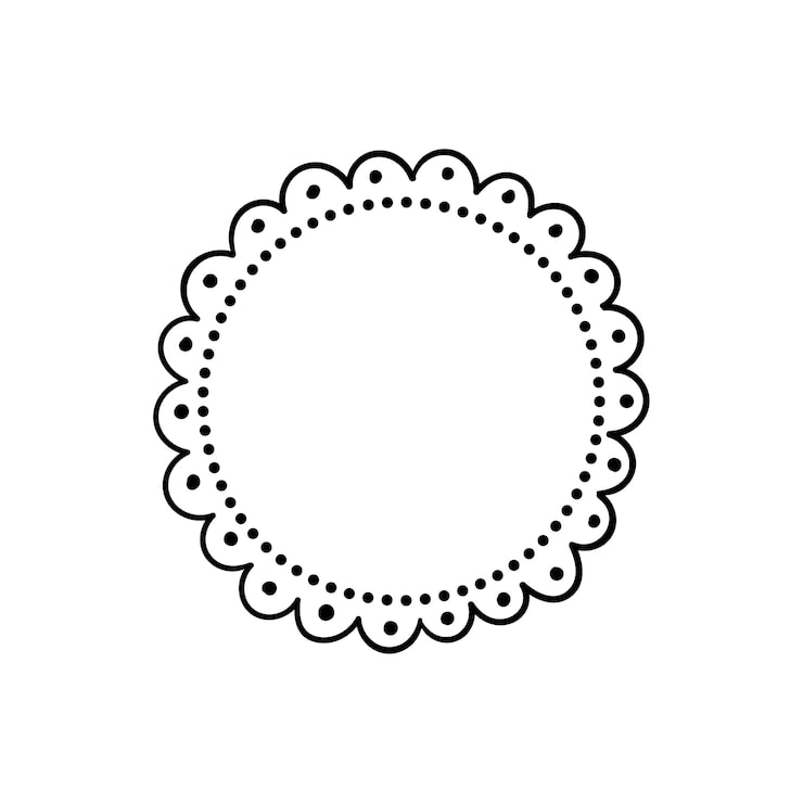 PSD gratuito diseño de borde dibujado a mano