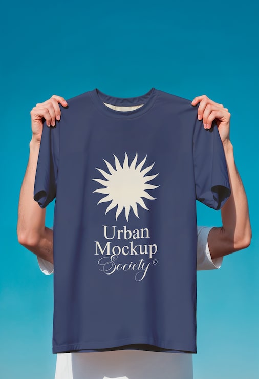PSD gratuito diseño de maqueta de camiseta urbana