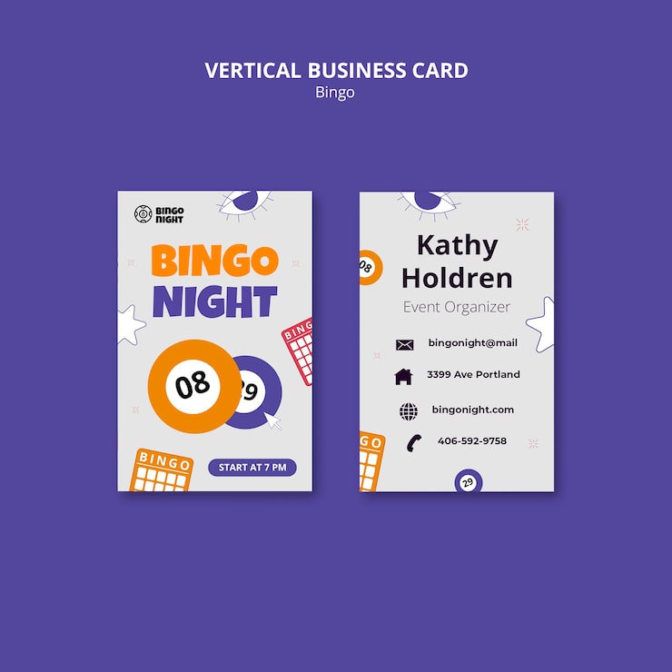 PSD gratuito diseño de plantillas de bingo