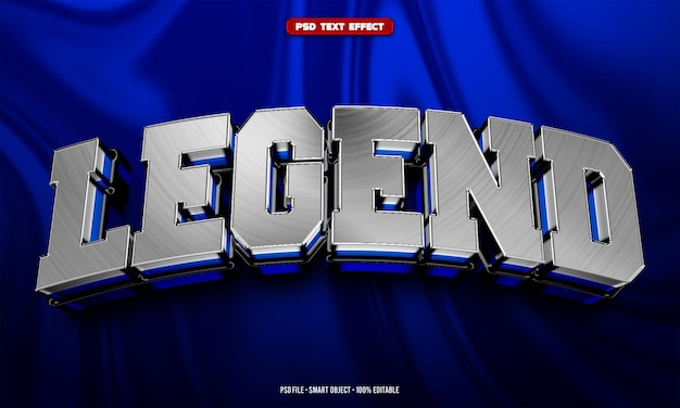 PSD gratuito efecto de texto editable 3d de leyenda