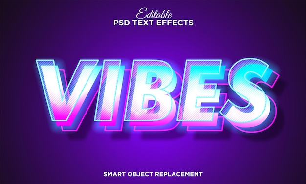 PSD gratuito efecto de texto editable moderno