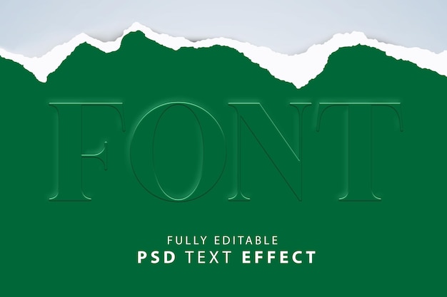 PSD gratuito efecto de texto psd estilo en relieve