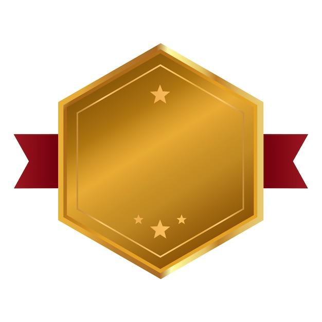 Gratis PSD elegant badge geïsoleerd