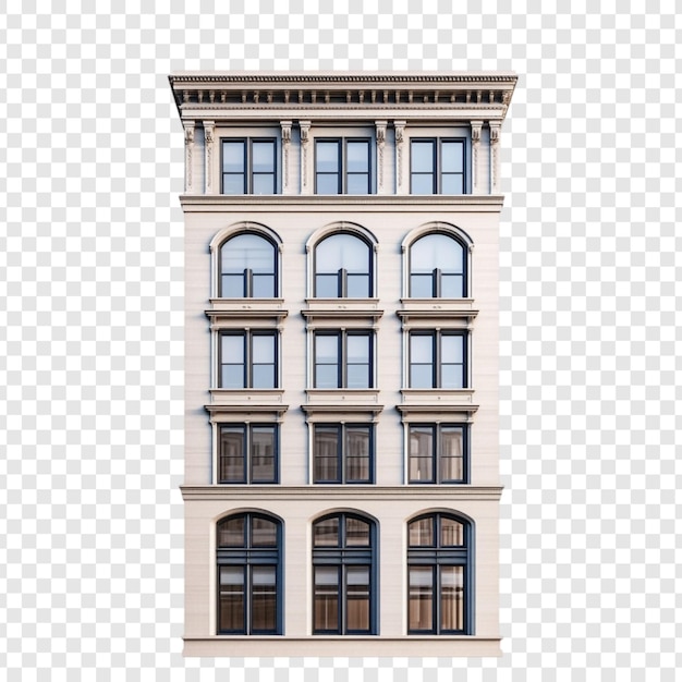PSD gratuito elegante facciata di un edificio in stile new york