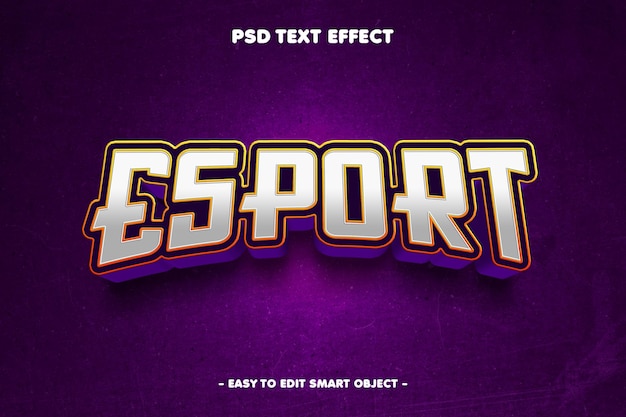 Gratis PSD esports-teksteffect