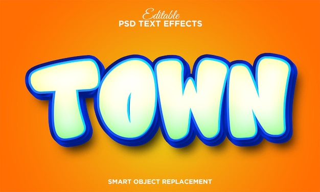 Gratis PSD fancy cartoon teksteffect
