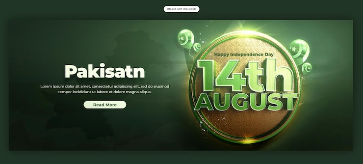 PSD gratuito feliz día de la independencia de pakistán plantilla de portada o banner de facebook