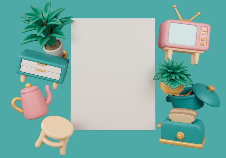 PSD gratuito fondo 3d para las ventas de muebles