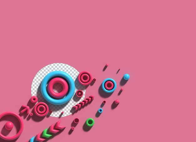 PSD gratuito fondo abstracto de renderizado 3d con ondas concepto arquitectónico creativo