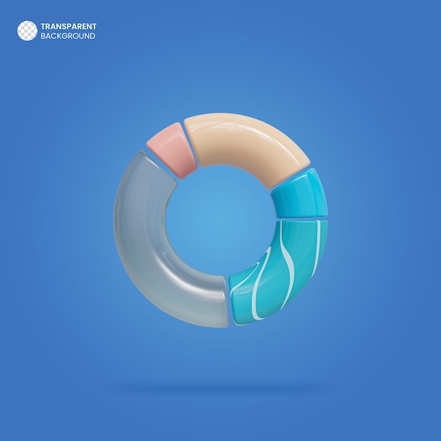 PSD gratuito forma de render 3d de figuras geométricas