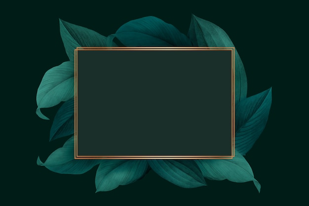Gratis PSD gebladerte versierd frame