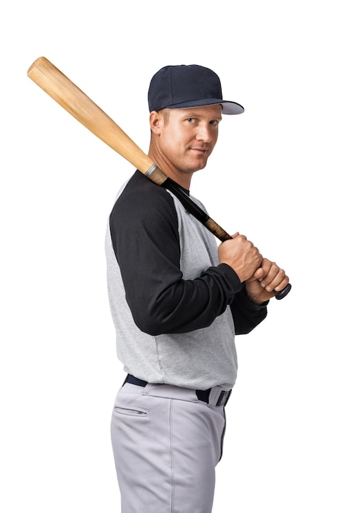 PSD gratuito giocatore di baseball isolato