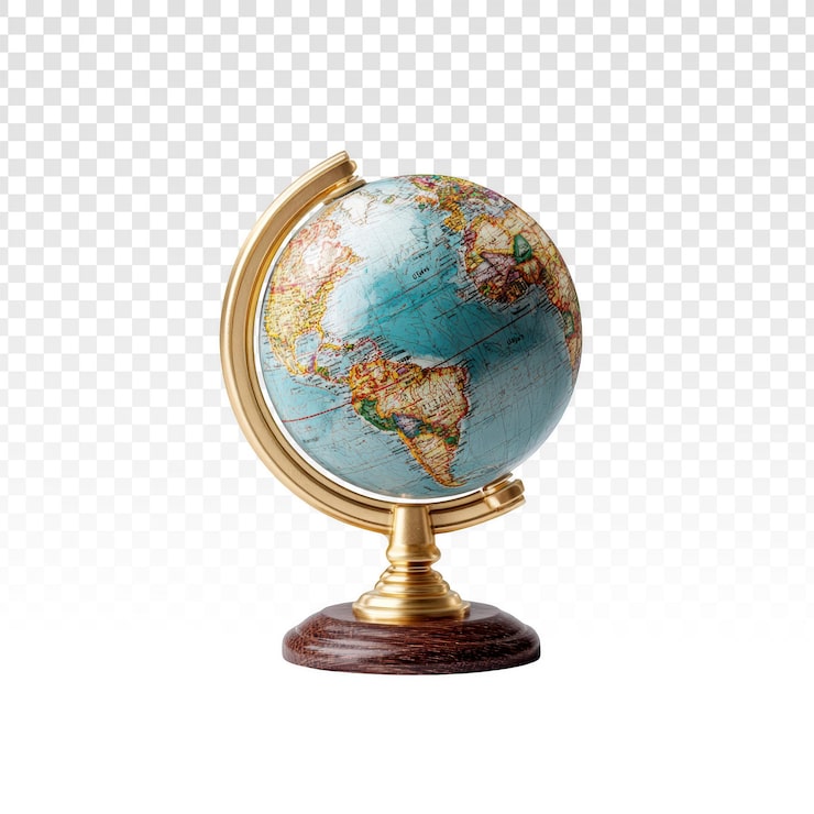 PSD gratuito globo terráqueo sobre un soporte