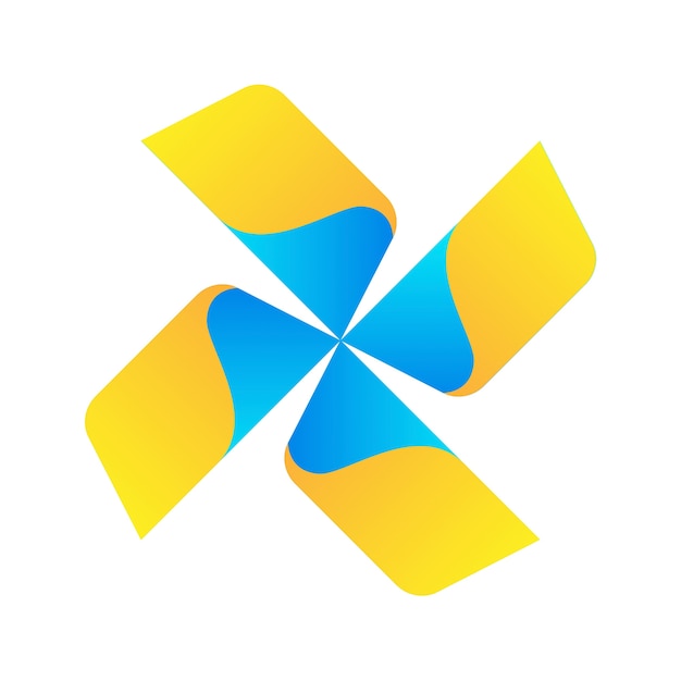 Gratis PSD gradiënt abstract logo