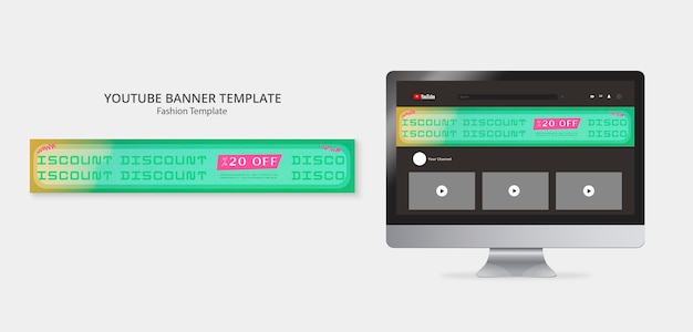 Gratis PSD gradiënt mode sjabloonontwerp