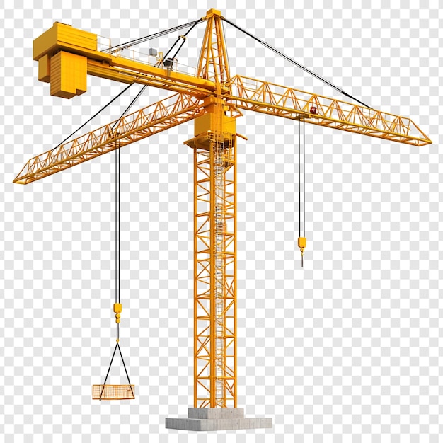 PSD gratuito la grúa torre un símbolo de construcción y progreso