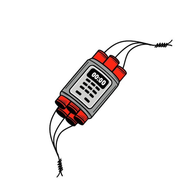 Gratis PSD handgetekende bomillustratie