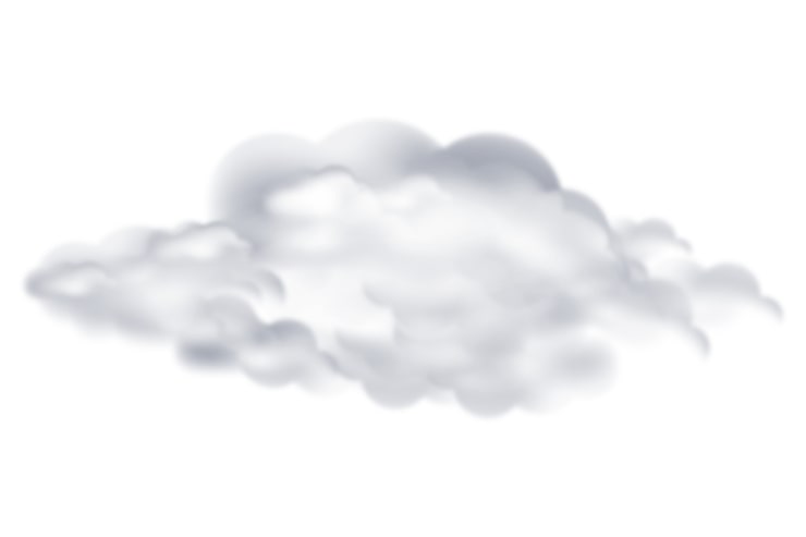 PSD gratuito una hermosa nube blanca