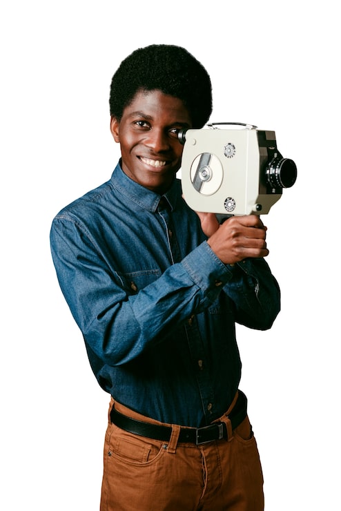 PSD gratuito hombre negro de mediana edad posando