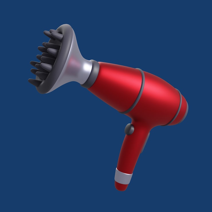 PSD gratuito ilustración 3d de elementos de barbería.