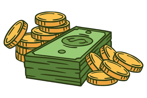 PSD gratuito ilustración de dinero aislada