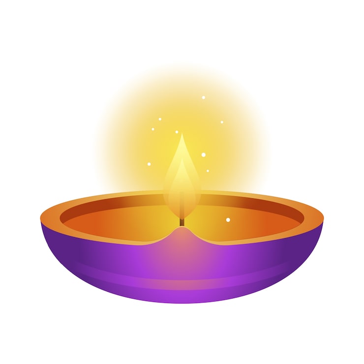 PSD gratuito ilustración del elemento diwali