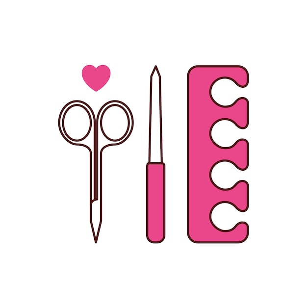 PSD gratuito ilustración de estudio de uñas